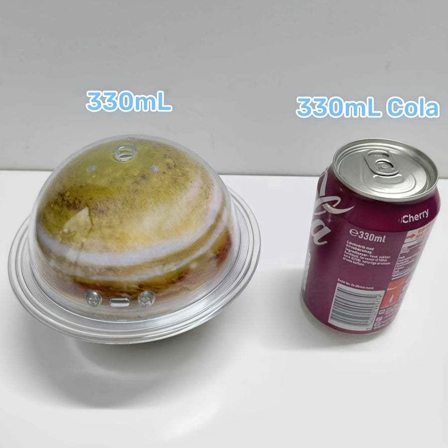 Humidificador USB con Luces LED de Colores y Base de Madera - 330ml