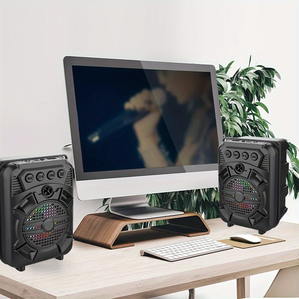 Altavoz Inalámbrico Portátil 5W con Luz RGB y TWS, Modelo ZQS1315