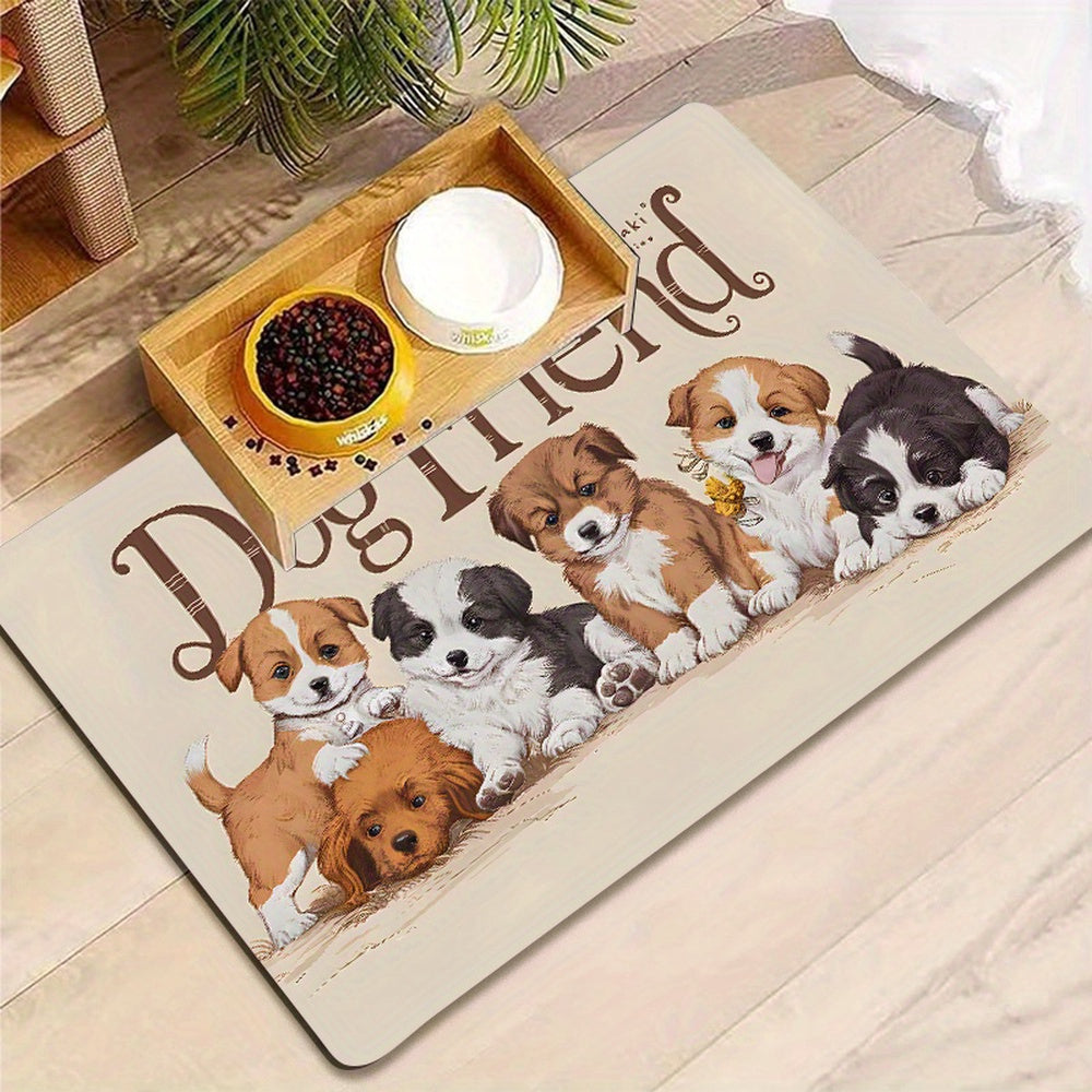 Alfombrillas Antideslizantes para Comederos de Mascotas