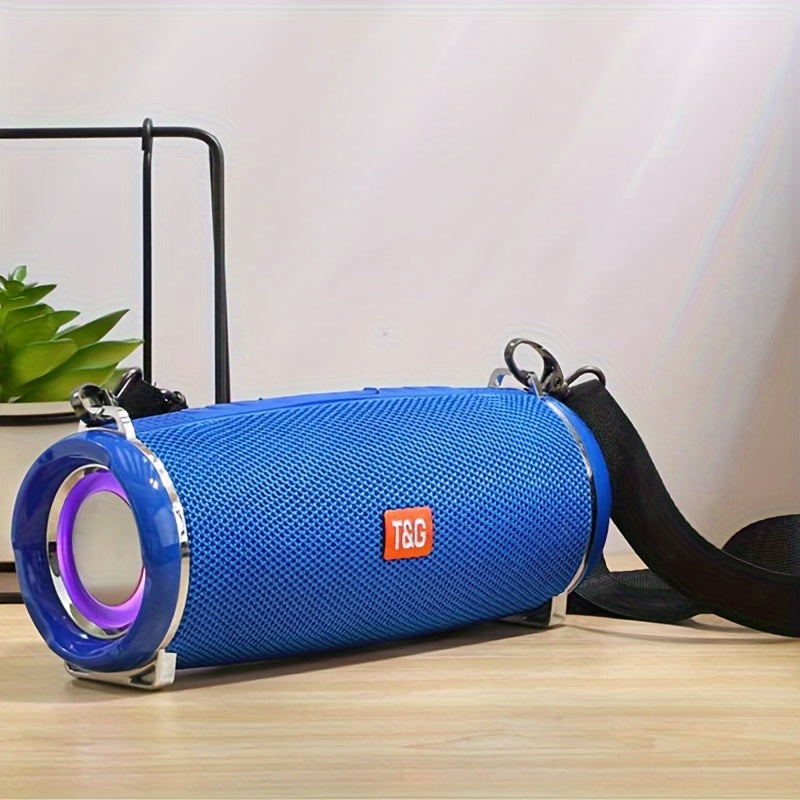 Altavoz Inalámbrico Portátil con Luces LED y Reproductor de Música