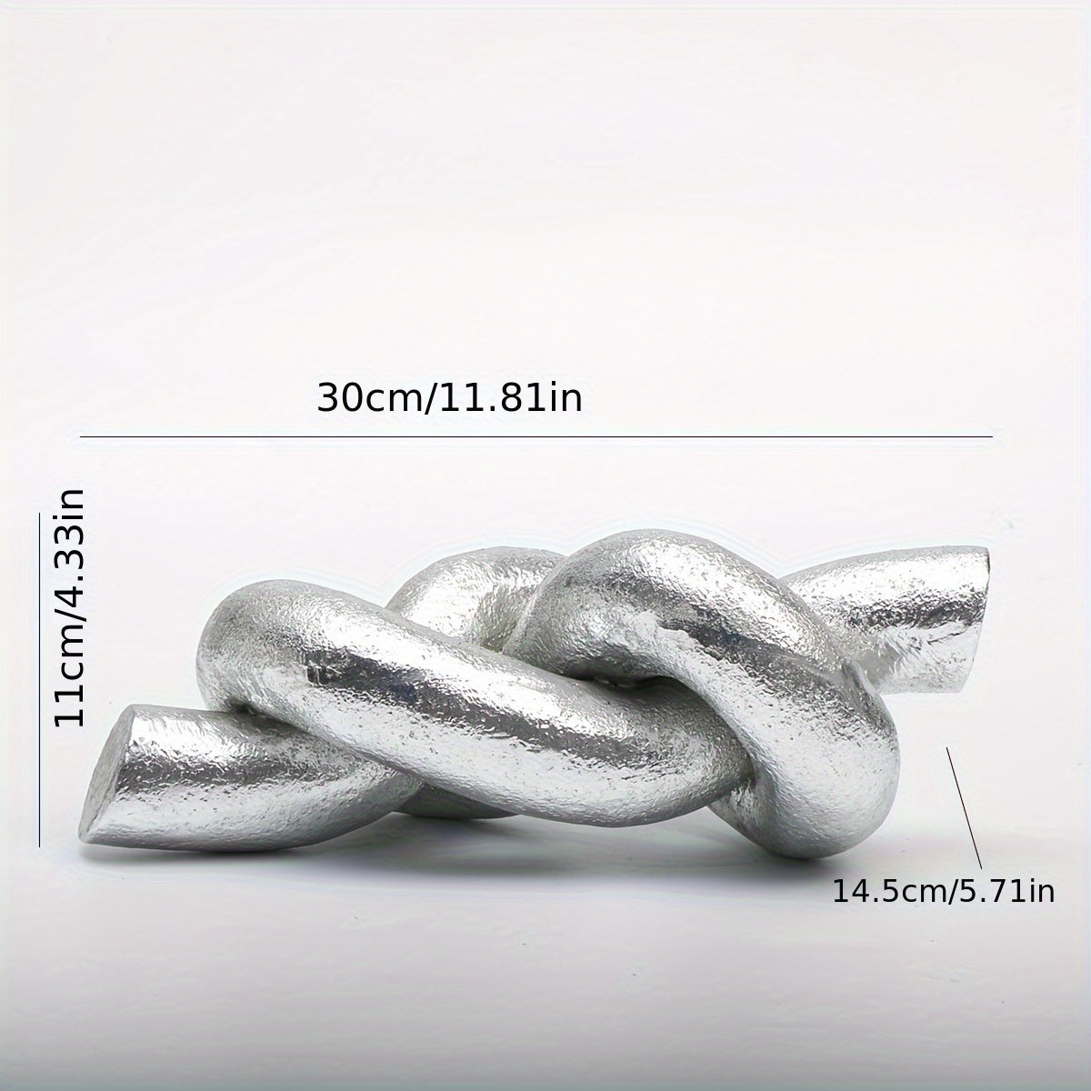 Escultura Nudo de Resina - Decoración Abstracta para Interior