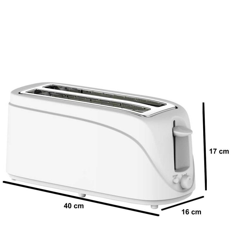 Tostadora de Pan 4 Rebanadas, 6 Niveles, Acero Inoxidable