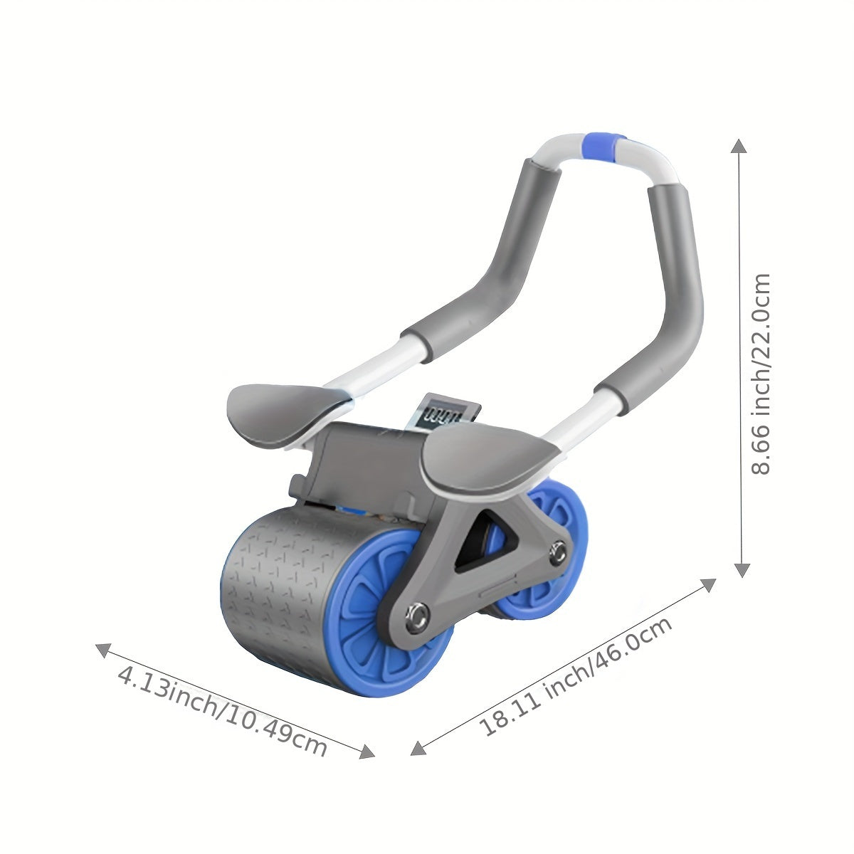 Rueda Abdominal con Esterilla y Temporizador, Soporte para Codos