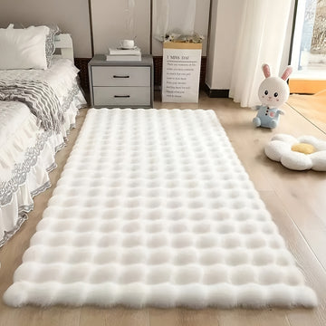 Alfombra Rectangular de Peluche Suave para Salón y Dormitorio
