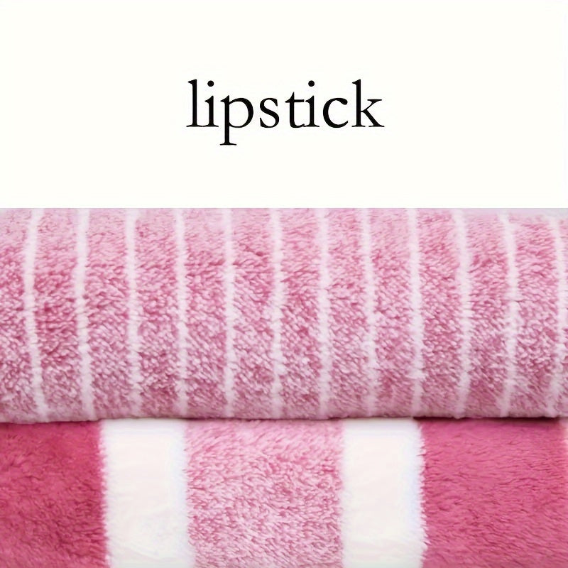 Juego de 8 Toallas Rayadas, Secado Rápido y Absorbente