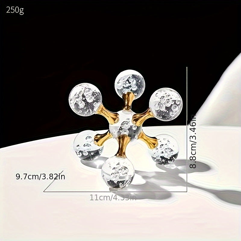 Decoración Escultural de Cristal para Hogar Moderno