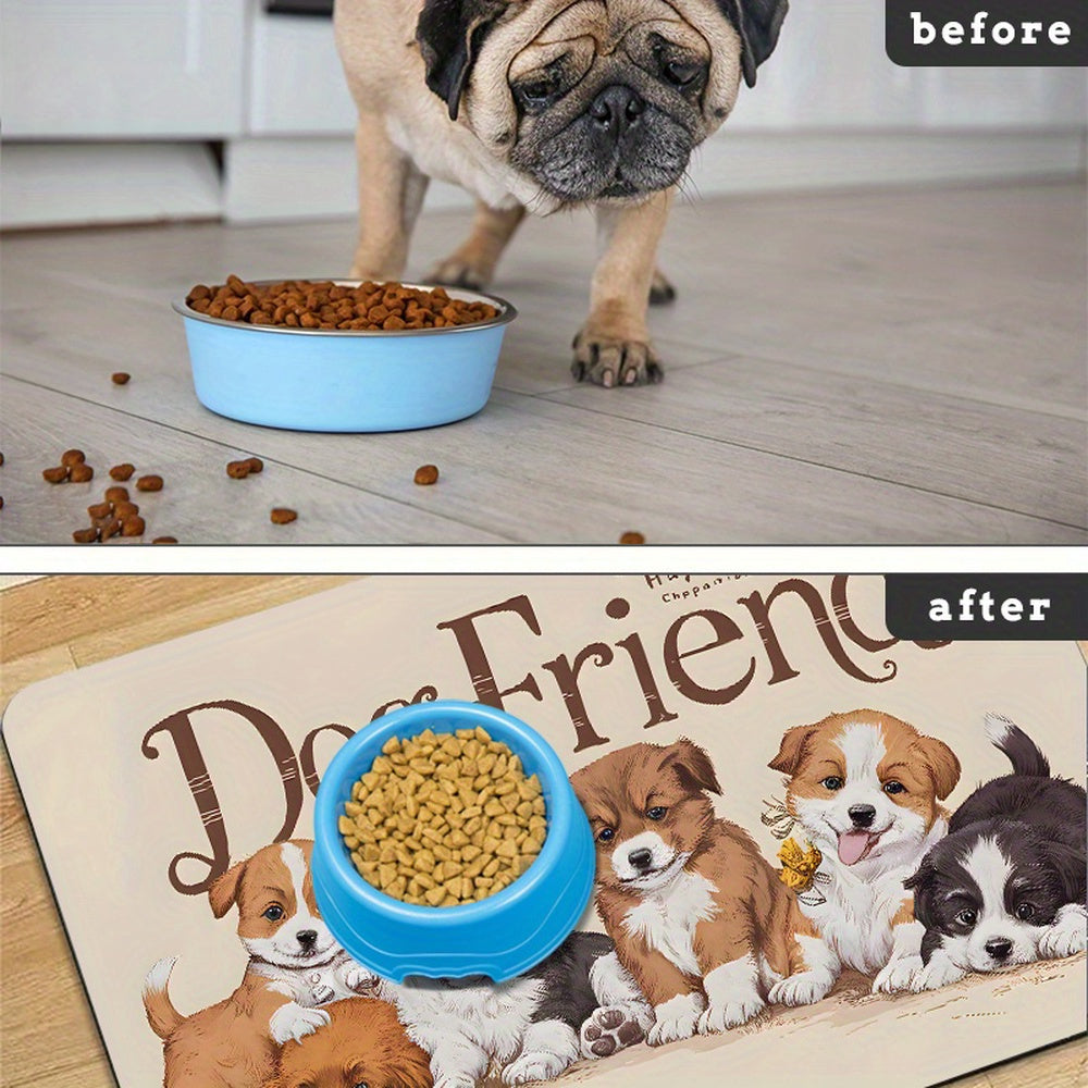 Alfombrillas Antideslizantes para Comederos de Mascotas