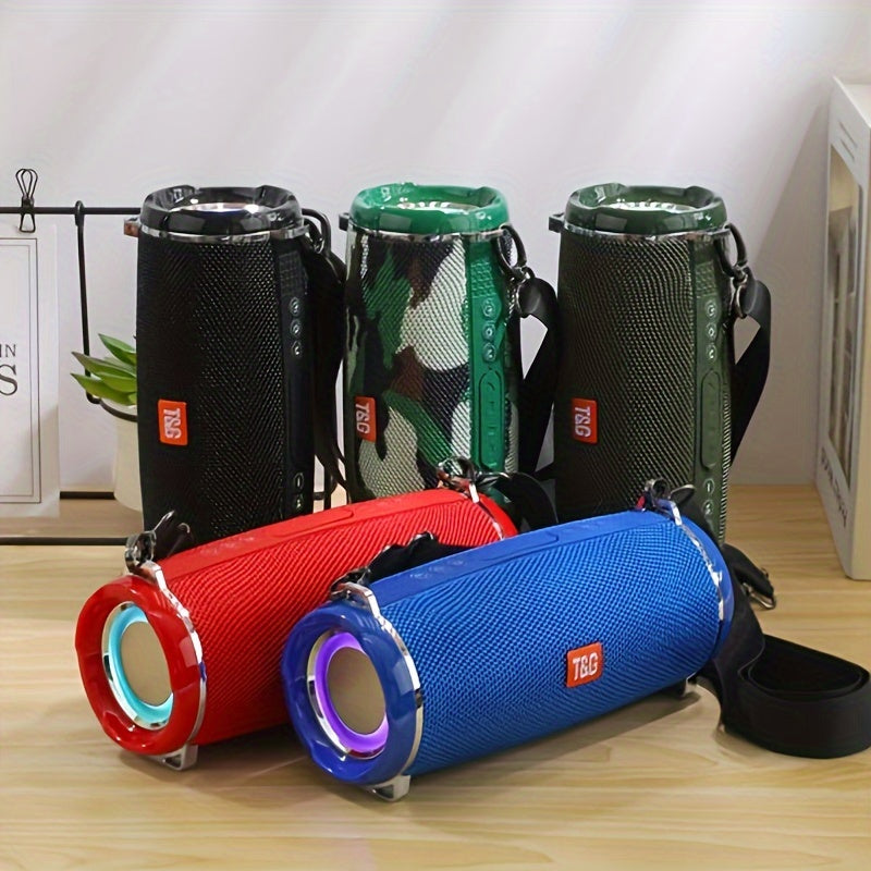 Altavoz Inalámbrico Portátil con Luces LED y Reproductor de Música