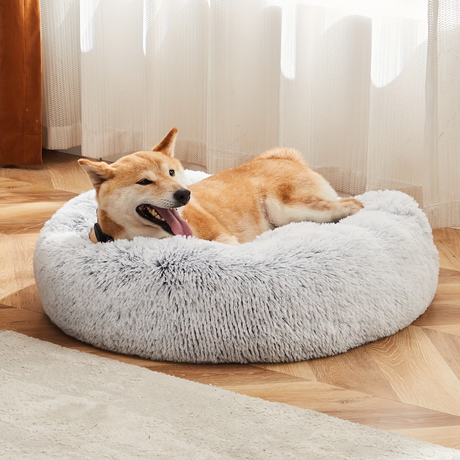 Cama Calmante Lavable para Perros Grandes, Antideslizante