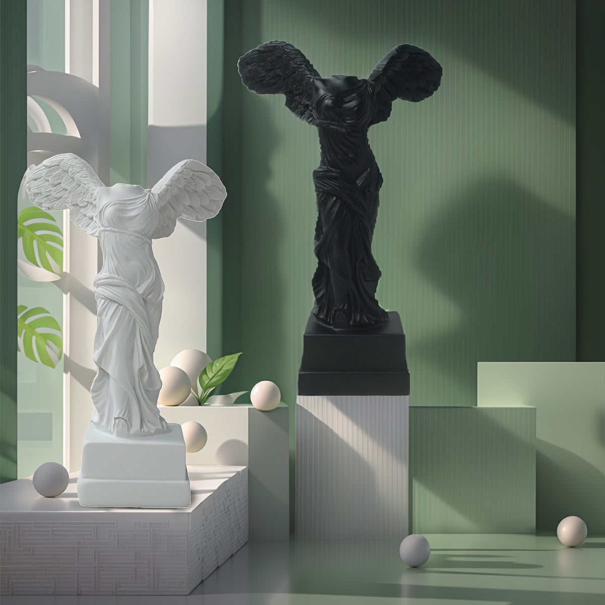 Escultura de Ángel Sin Cabeza de Resina para Decoración del Hogar