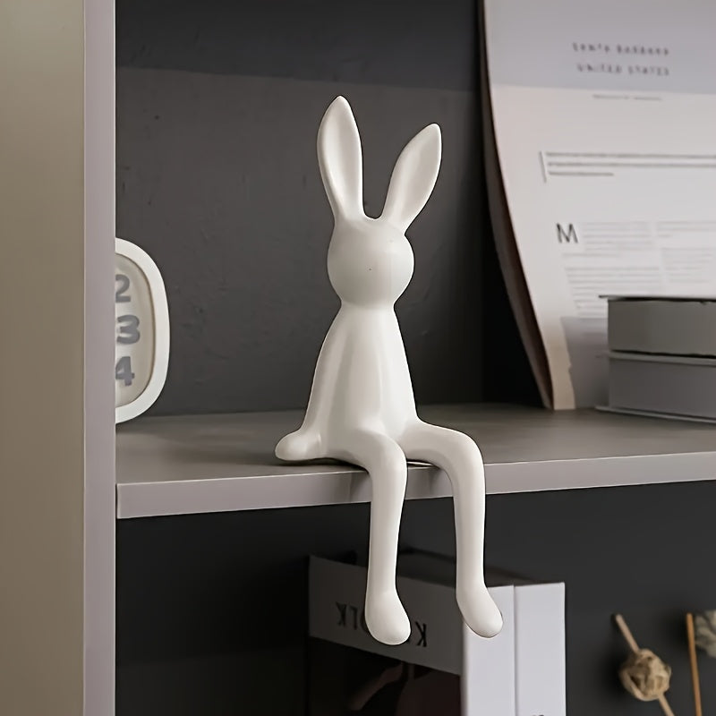 Estatua de Conejo de Resina - Decoración Moderna para Hogar y Oficina