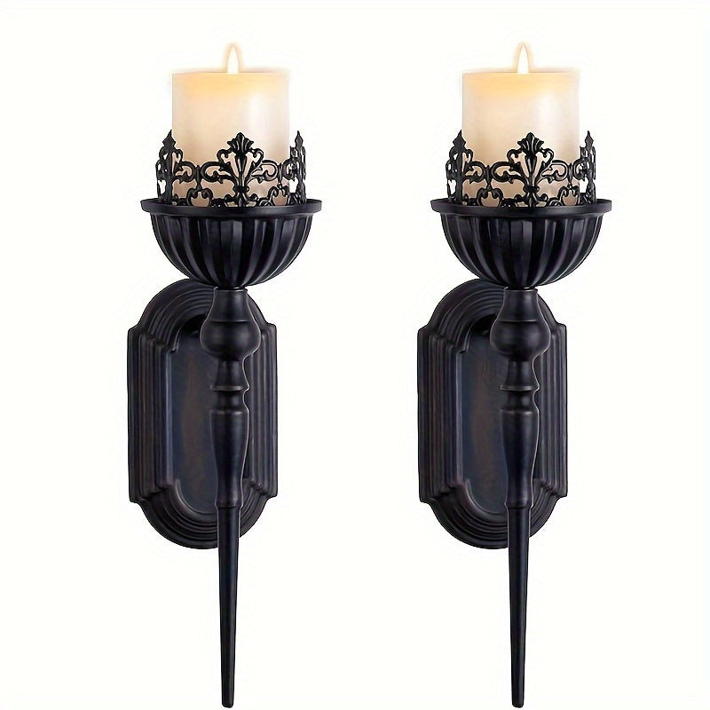 Apliques de Pared Vintage de Hierro con Diseño Fleur-de-Lis