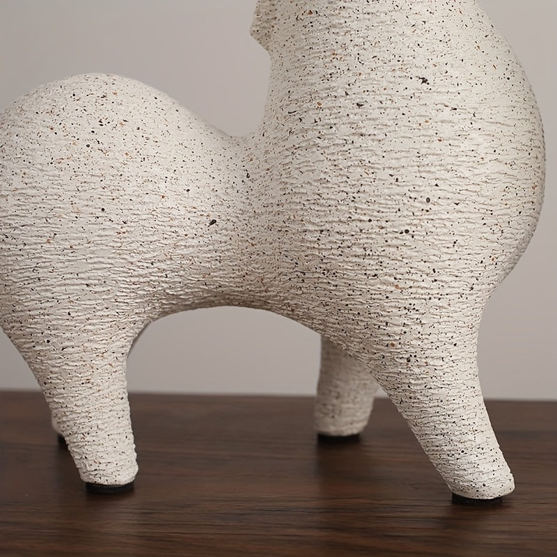 Escultura de Caballo en Resina, Arte Abstracto para Decoración Hogar