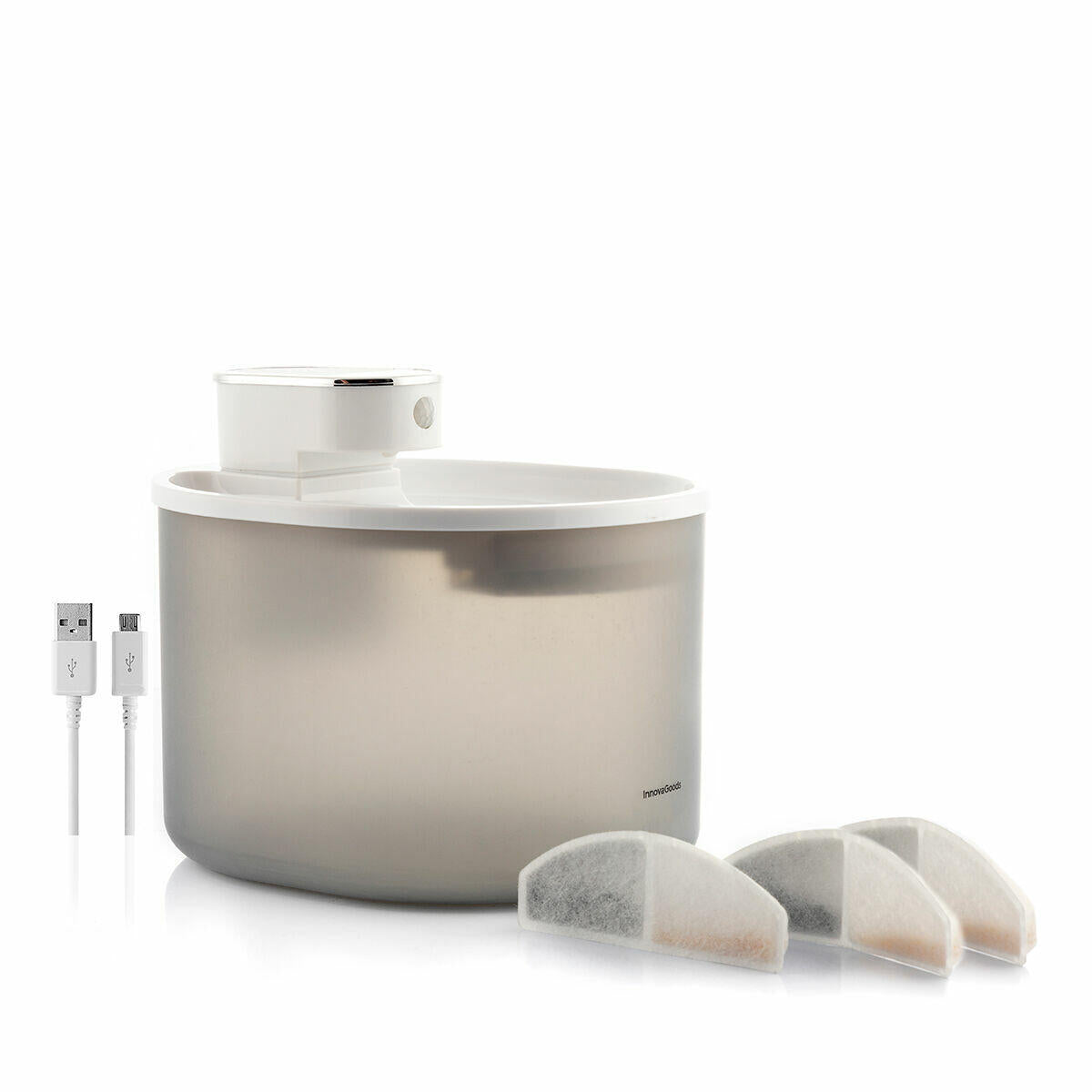 Fuente para gatos recargable con sensor 3 L