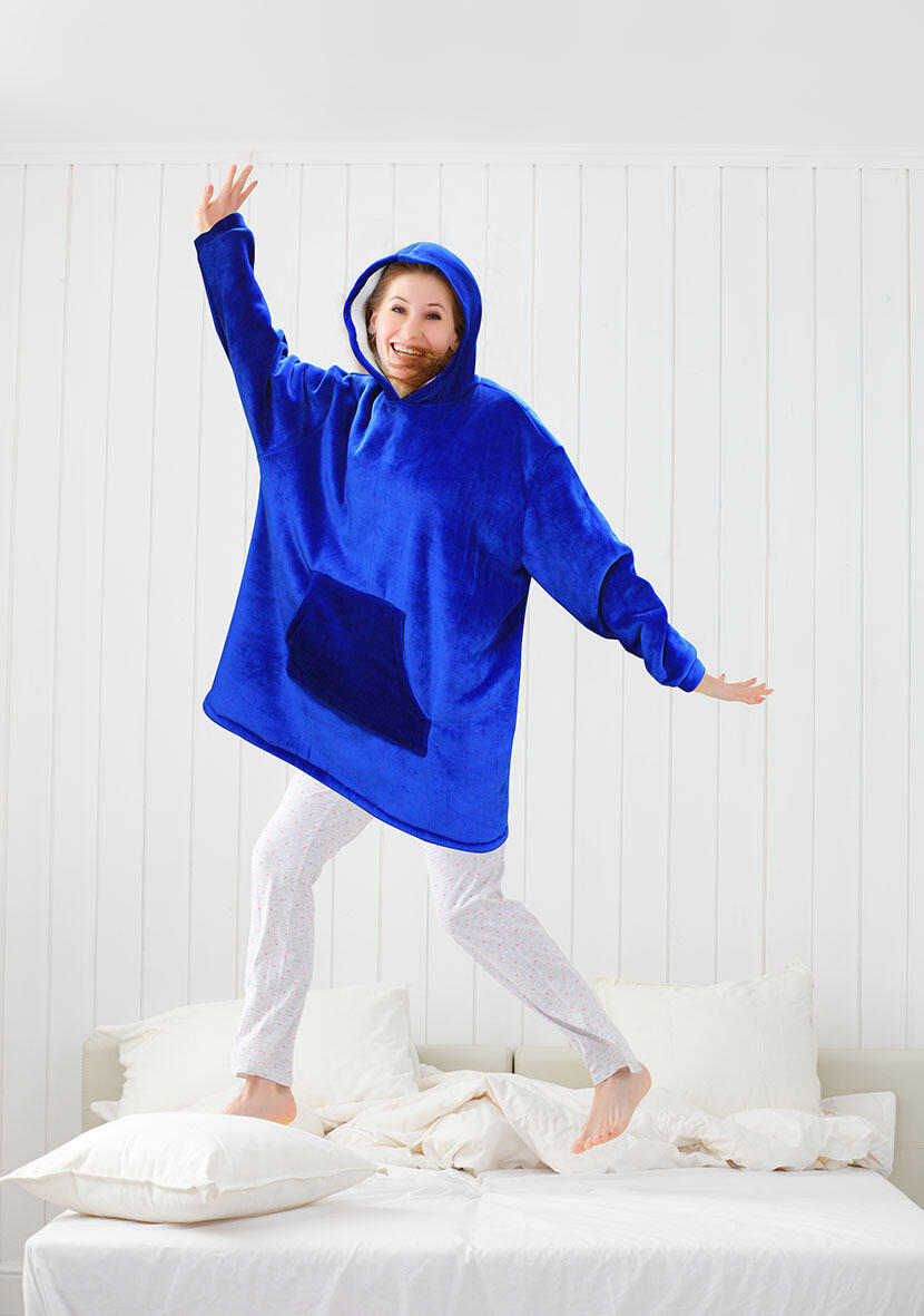 bata manta con capucha