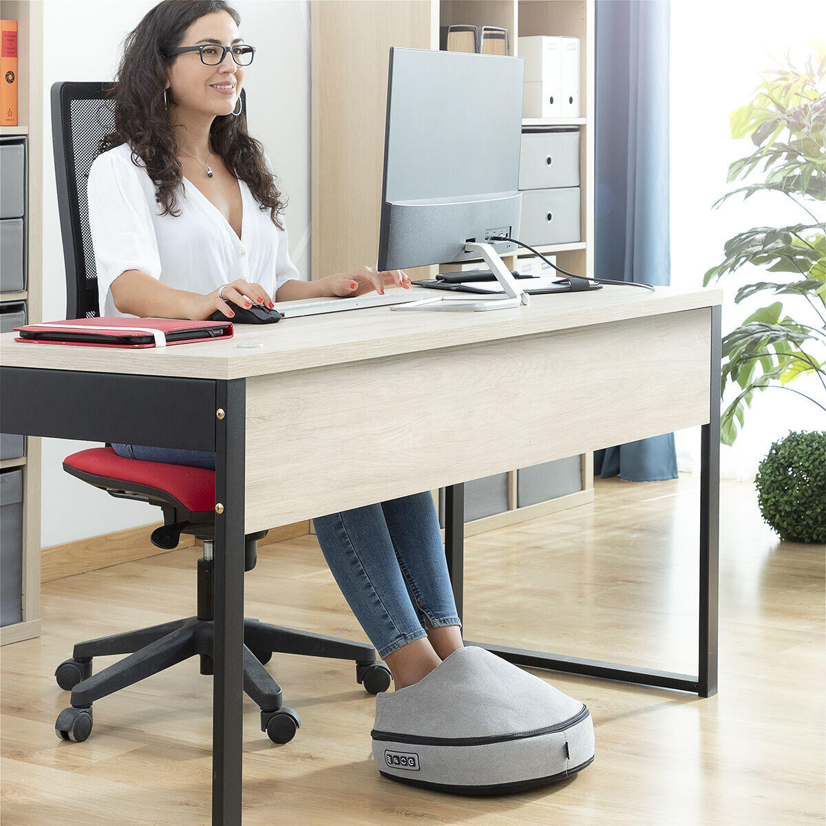 Masajeador shiatsu térmico 2 en 1 multiposición