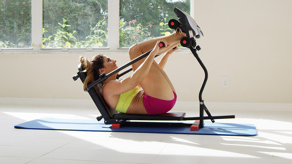 Lightweight and foldable abdominal machine for home workouts 