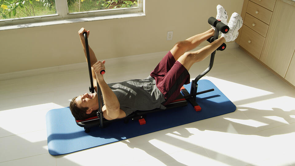 Lightweight and foldable abdominal machine for home workouts 