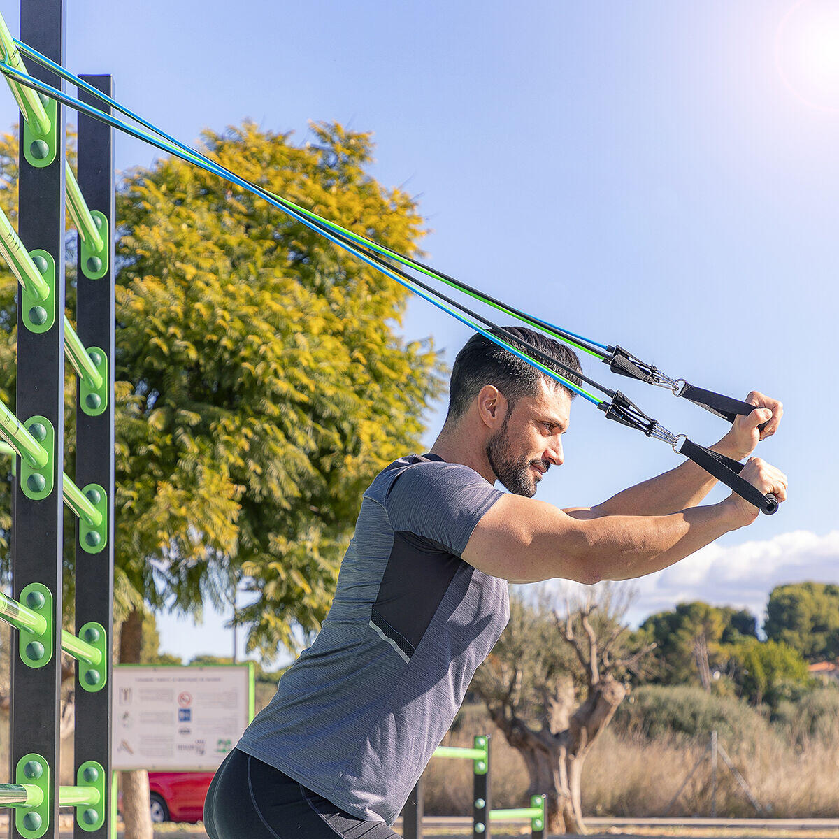 Set de bandas de resistencia con accesorios