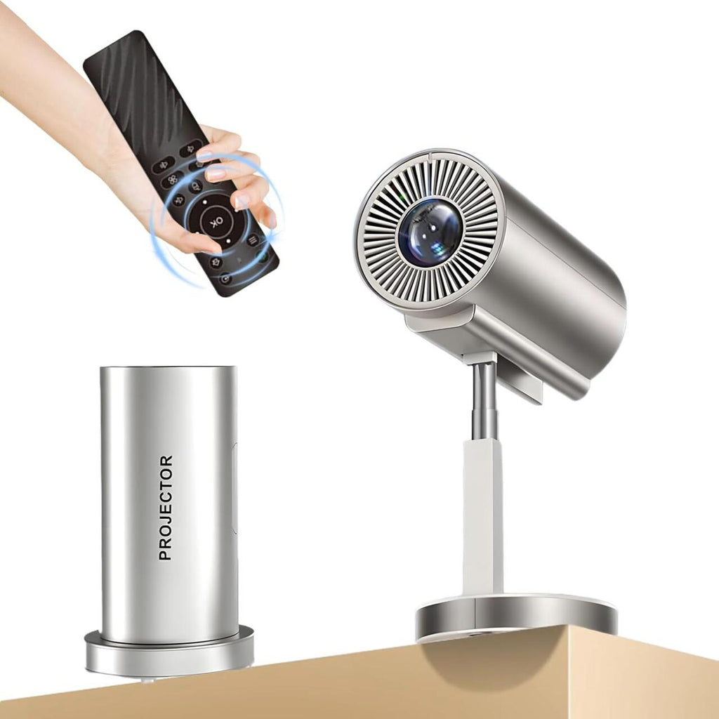 Proyector Inteligente Inalámbrico WiFi + Bluetooth con Cabezal Ajustable 90° 📽️✨
