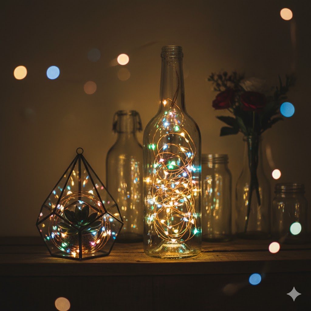 5m Multicolor LED String Lights with Flexible Wire 