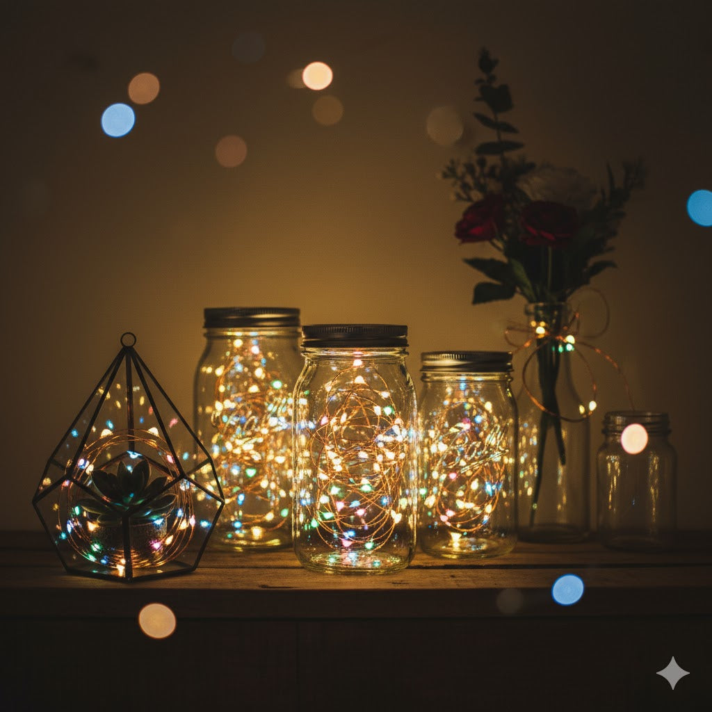 5m Multicolor LED String Lights with Flexible Wire 